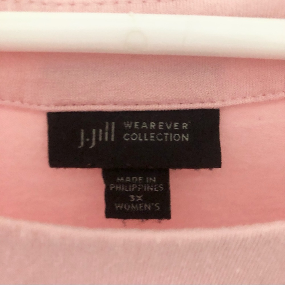 J Jill Tunic Shirt light pink women's plus size 3X Whatever coquette - Picture 3 of 4